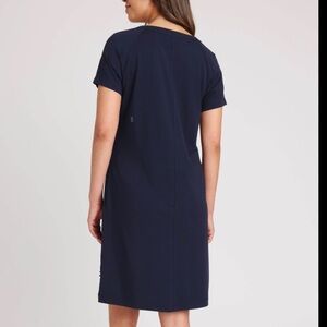 Kit and Ace T-Shirt Dress navy crew neck neck mini dress with pockets Size XL